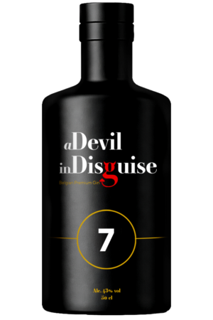 A Devil in Disguise : Le 7 : L'Ailier Droit : Cannelle, Hibiscus, Fraise et Basilic : Gin Belge Artisanal et Premium