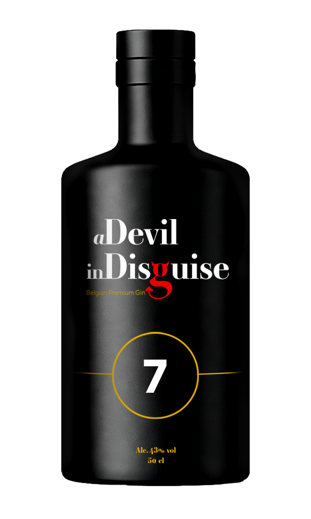 A Devil in Disguise : Le 7 : L'Ailier Droit : Cannelle, Hibiscus, Fraise et Basilic : Gin Belge Artisanal et Premium
