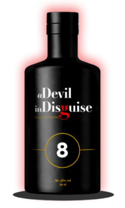 A Devil in Disguise : Le 8 : Le Milieu Central : Cannelle, Hibiscus, Framboise, Romarin : Gin Belge Artisanal et Premium